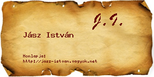 Jász István névjegykártya