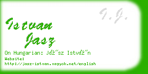istvan jasz business card